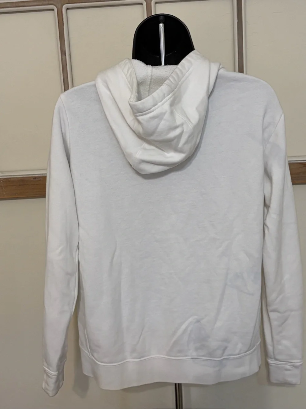 Nike youth White Hoodie with Pink Logo